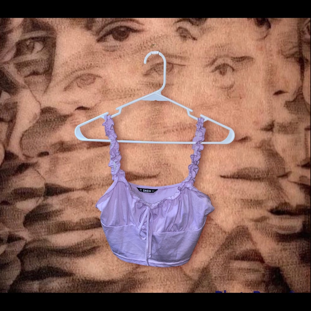 Purple shein tank top